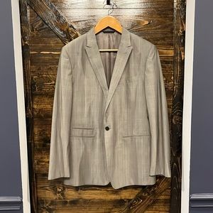 Banana Republic Monogram Sports Coat - 44R - Light Gray - Wool and Silk